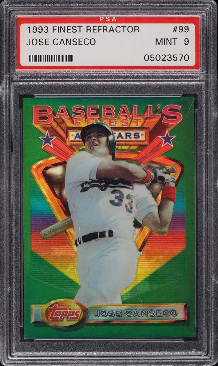 1993 Finest Refractor Jose Canseco ALL-STAR #99 PSA 9 MINT