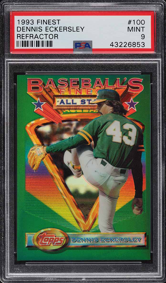 1993 Finest Refractor Dennis Eckersley ALL-STAR #100 PSA 9 MINT