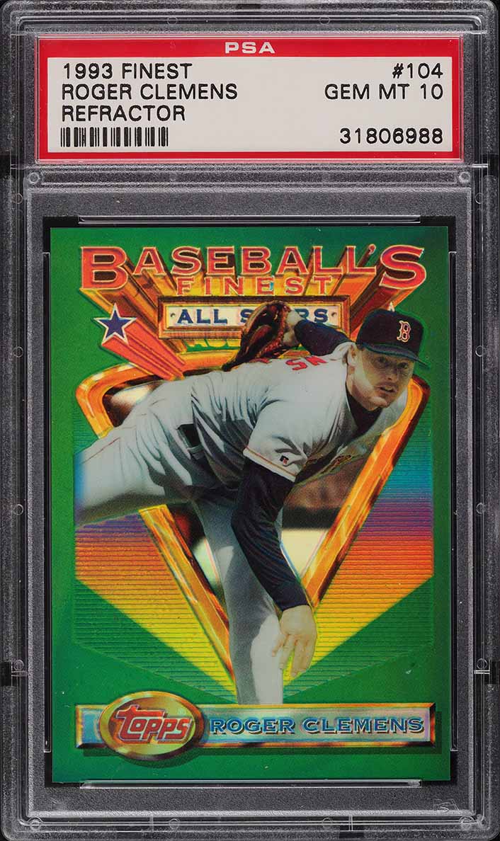 1993 Finest Refractor Roger Clemens ALL-STAR #104 PSA 10 GEM MINT