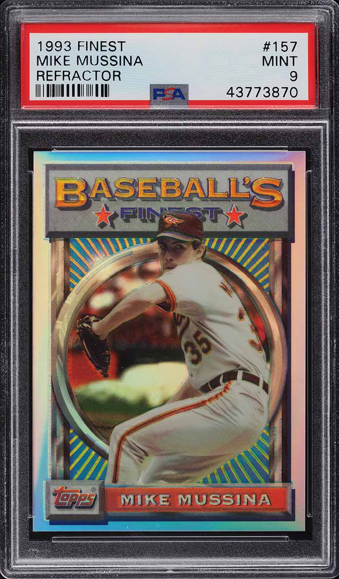 1993 Finest Refractor Mike Mussina #157 PSA 9 MINT