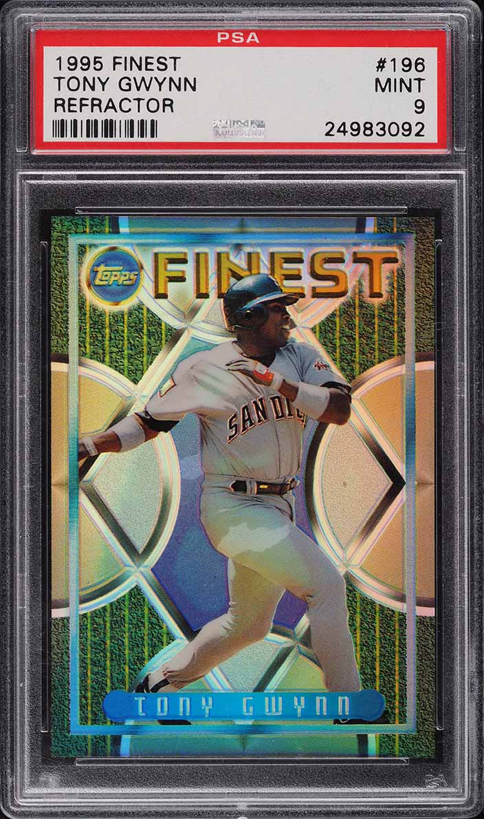 1995 Finest Refractor Tony Gwynn #196 PSA 9 MINT