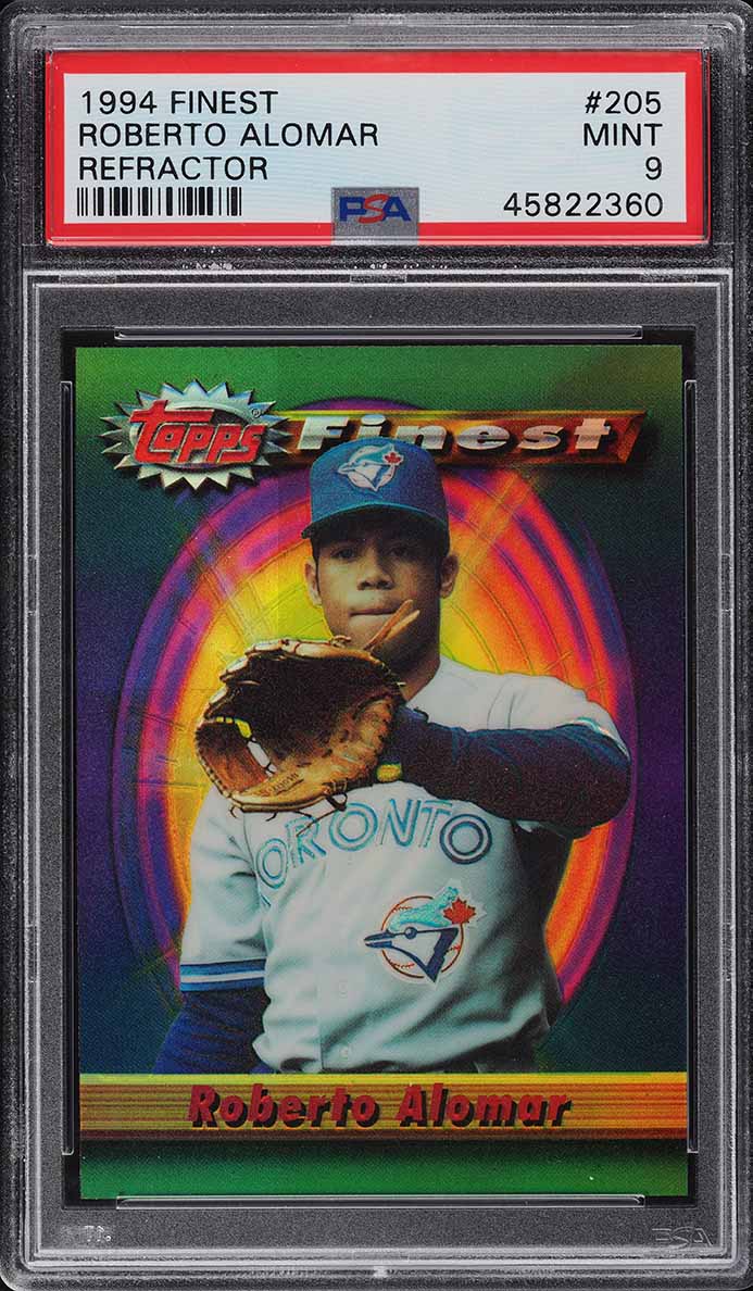 1994 Finest Refractor Roberto Alomar #205 PSA 9 MINT