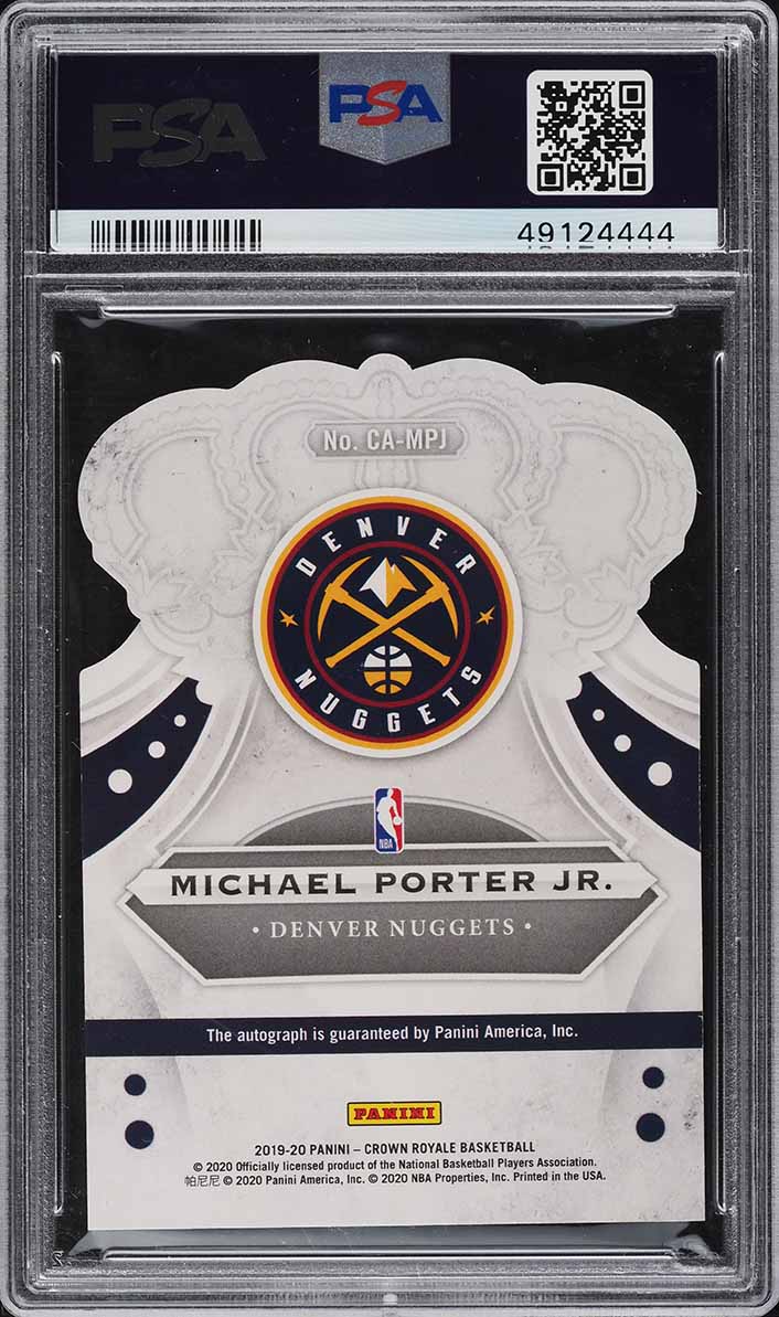 PSAサインルーキーMICHAEL PORTER JR RC HOLO AUTO PSAサインルーキーMICHAEL PORTER JR RC HOLO AUTO PSAサインルーキー