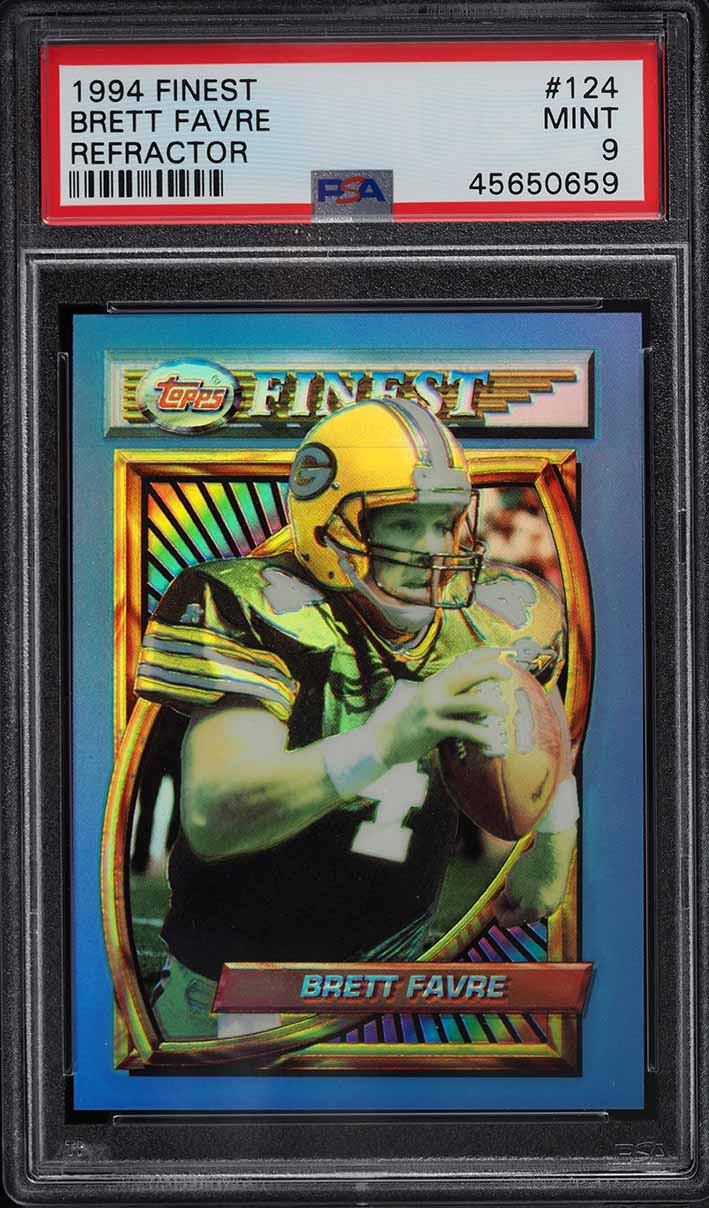 1994 Finest Refractor Brett Favre #124 PSA 9 MINT