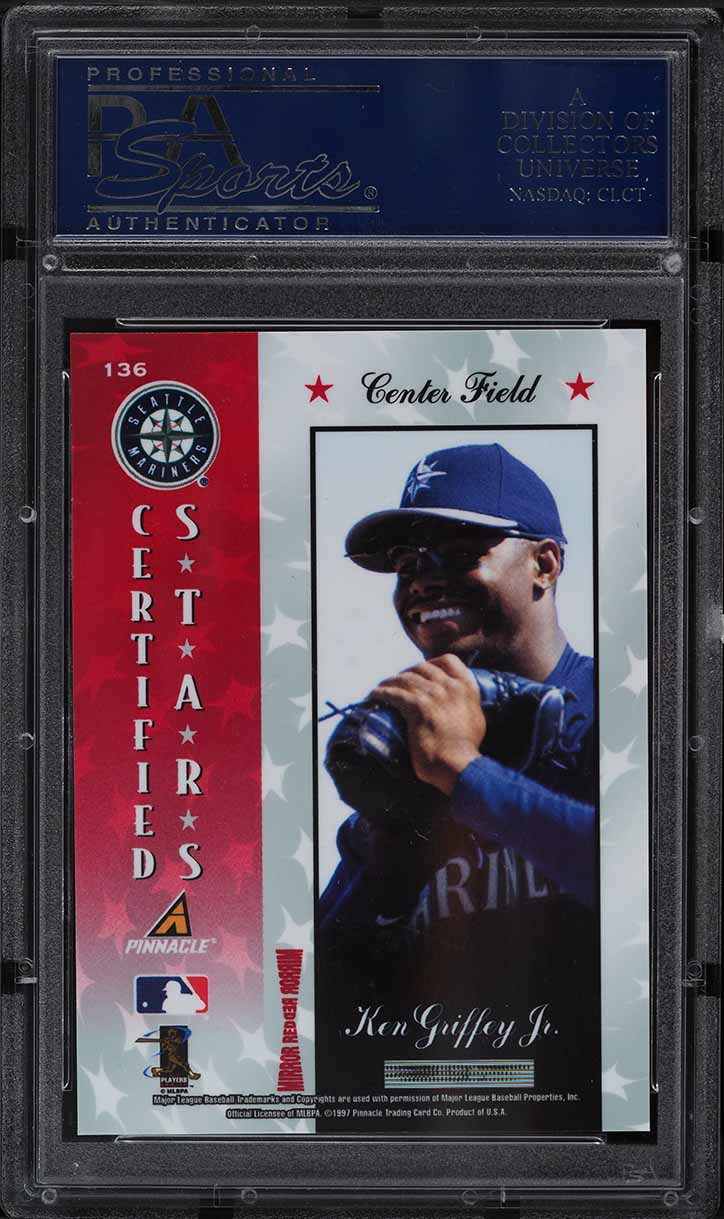 1997 Pinnacle Certified Mirror Red Ken Griffey Jr. #136 PSA 10 GEM MINT