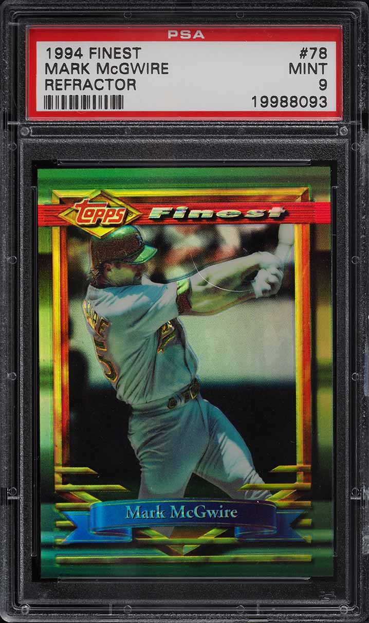 1994 Finest Refractor Mark McGwire #78 PSA 9 MINT