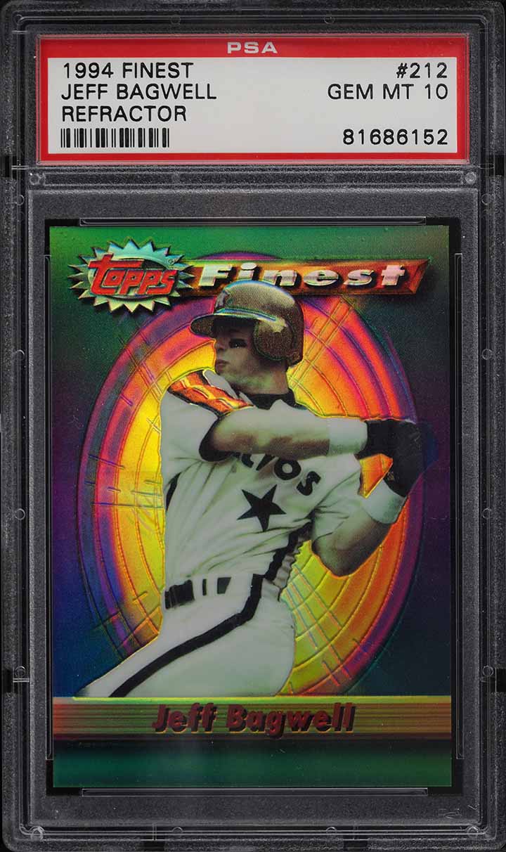 1994 Finest Refractor Jeff Bagwell #212 PSA 10 GEM MINT