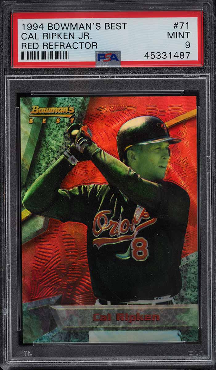 1994 Bowman's Best Red Refractor Cal Ripken Jr. #71 PSA 9 MINT