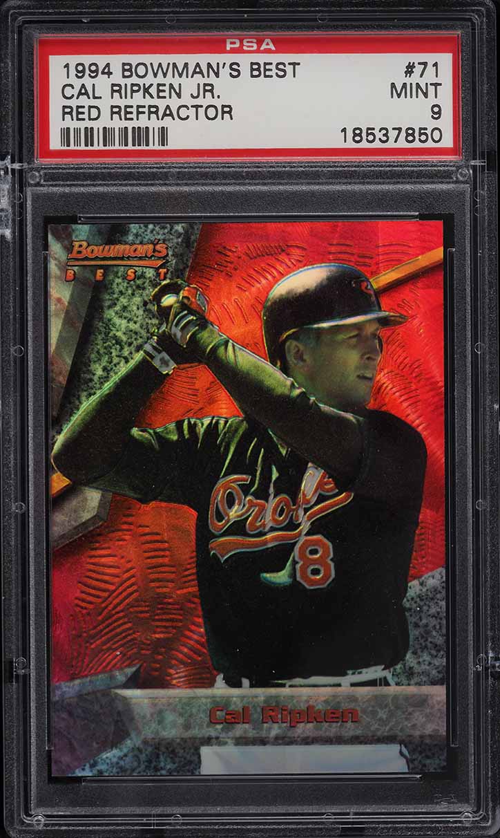 1994 Bowman's Best Red Refractor Cal Ripken Jr. #71 PSA 9 MINT