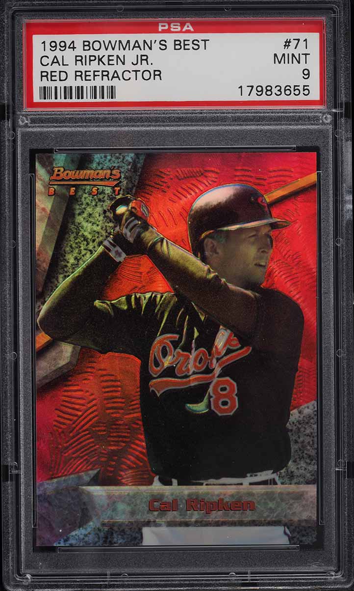 1994 Bowman's Best Red Refractor Cal Ripken Jr. #71 PSA 9 MINT
