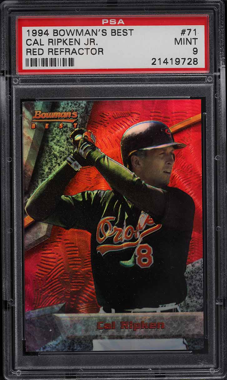 1994 Bowman's Best Red Refractor Cal Ripken Jr. #71 PSA 9 MINT
