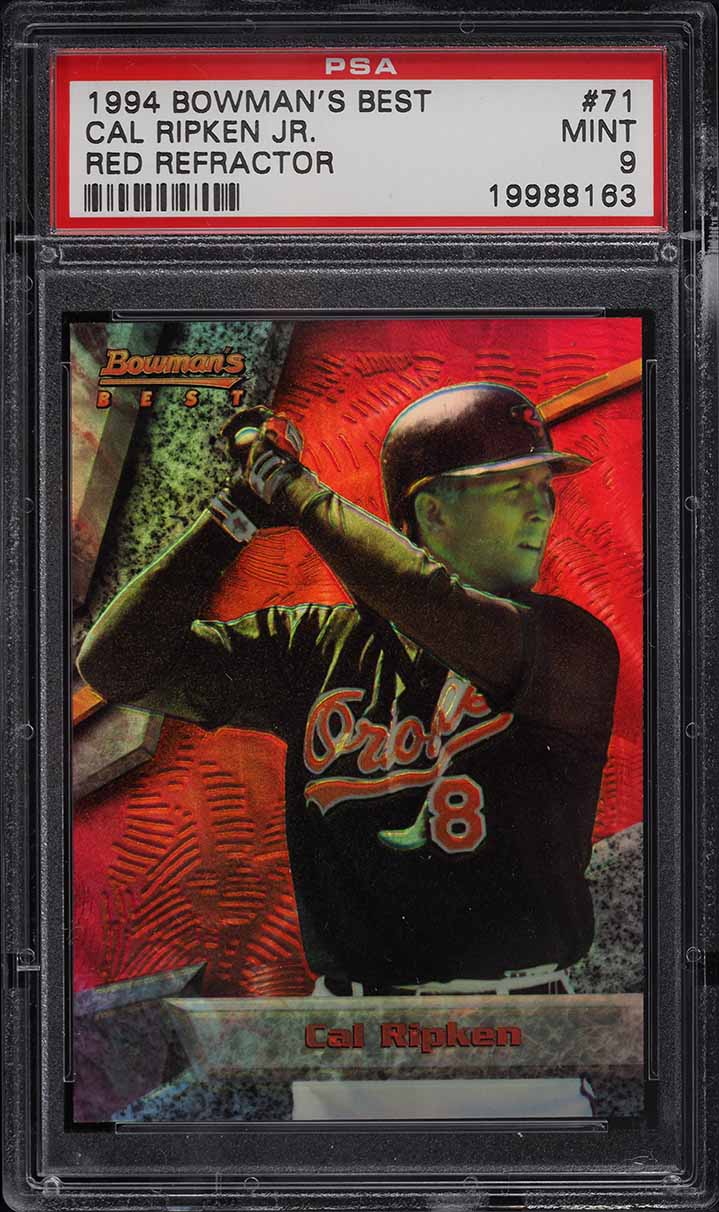 1994 Bowman's Best Red Refractor Cal Ripken Jr. #71 PSA 9 MINT