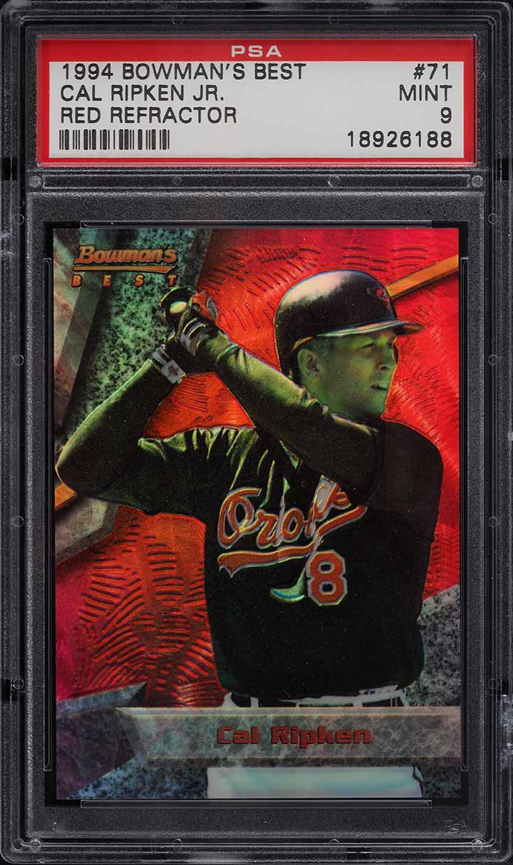 1994 Bowman's Best Red Refractor Cal Ripken Jr. #71 PSA 9 MINT