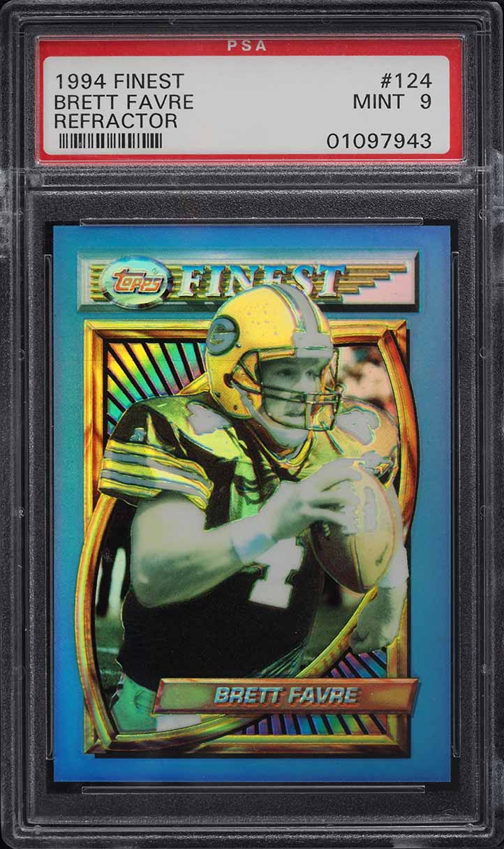 1994 Finest Refractor Brett Favre #124 PSA 9 MINT
