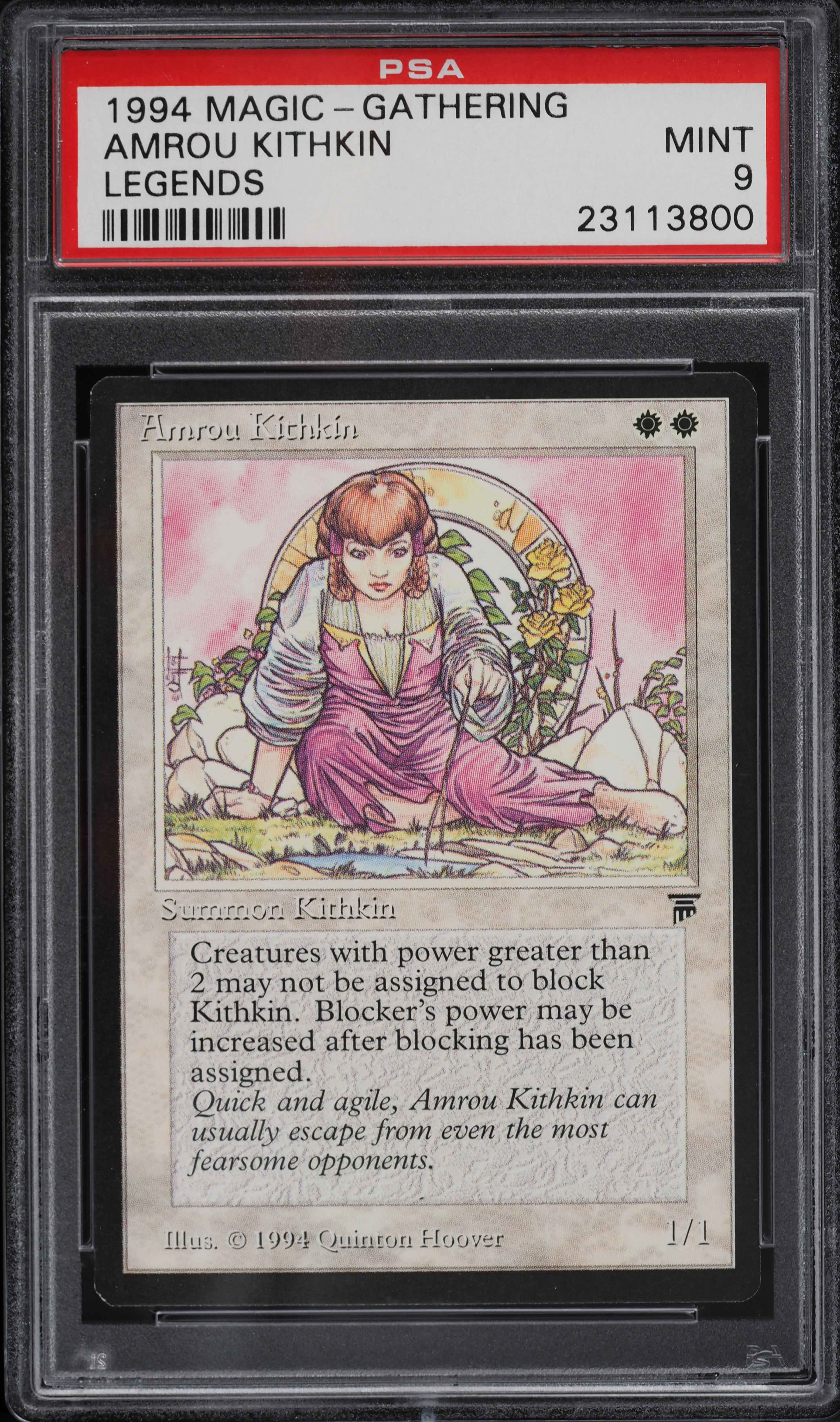1994 Magic The Gathering MTG Legends Amrou Kithkin PSA 9 MINT on
