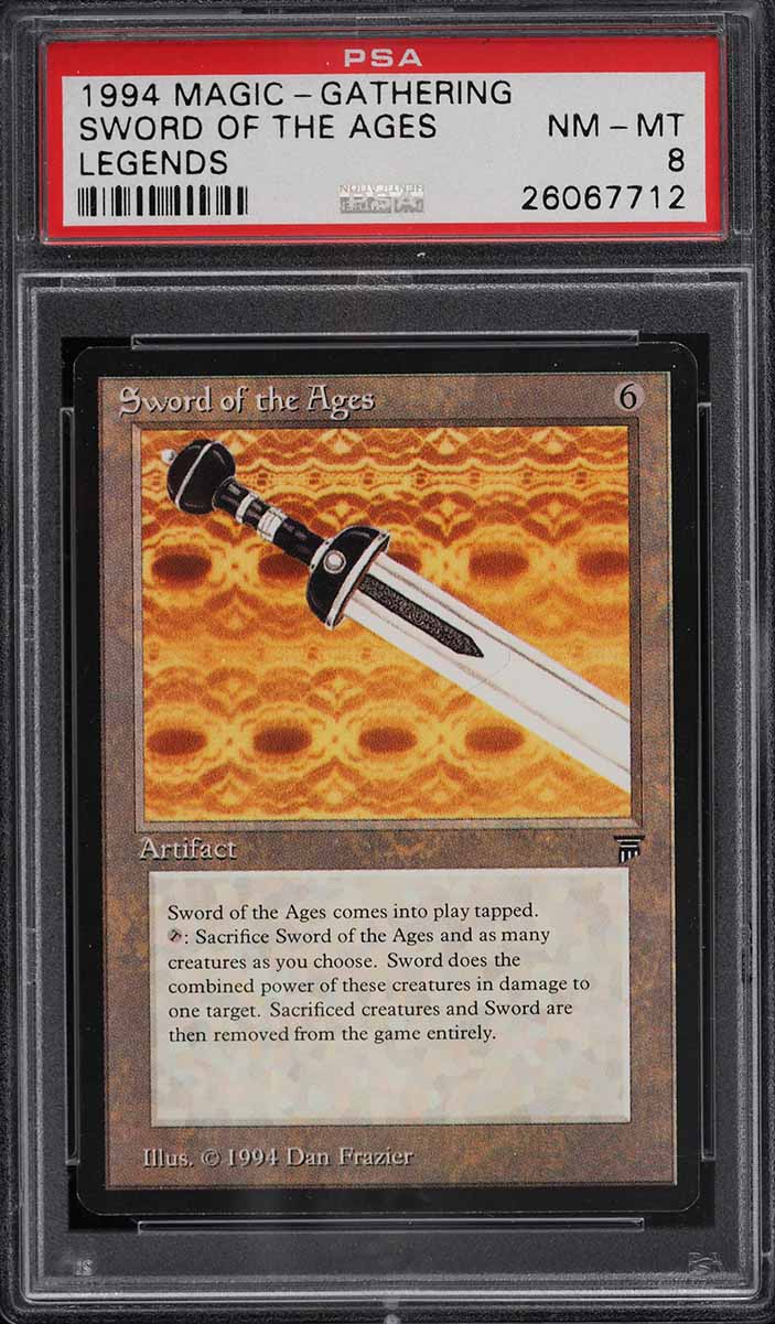 1994 Magic The Gathering MTG Legends Sword Of The Ages PSA 8 NM-MT