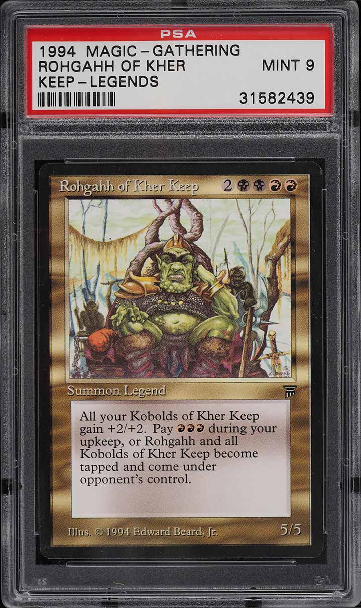 1994 Magic The Gathering MTG Legends Rohgahh Of Kher Keep PSA 9 MINT