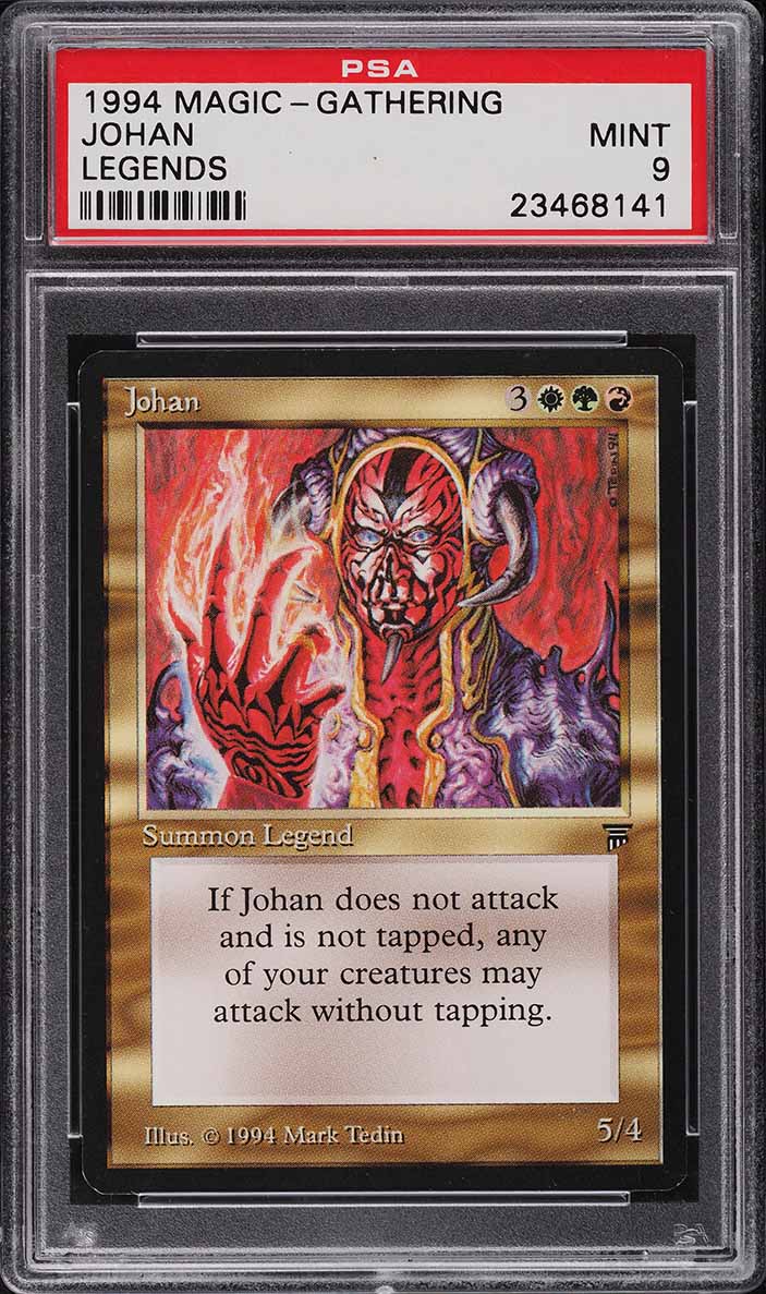 1994 Magic The Gathering MTG Legends Johan PSA 9 MINT