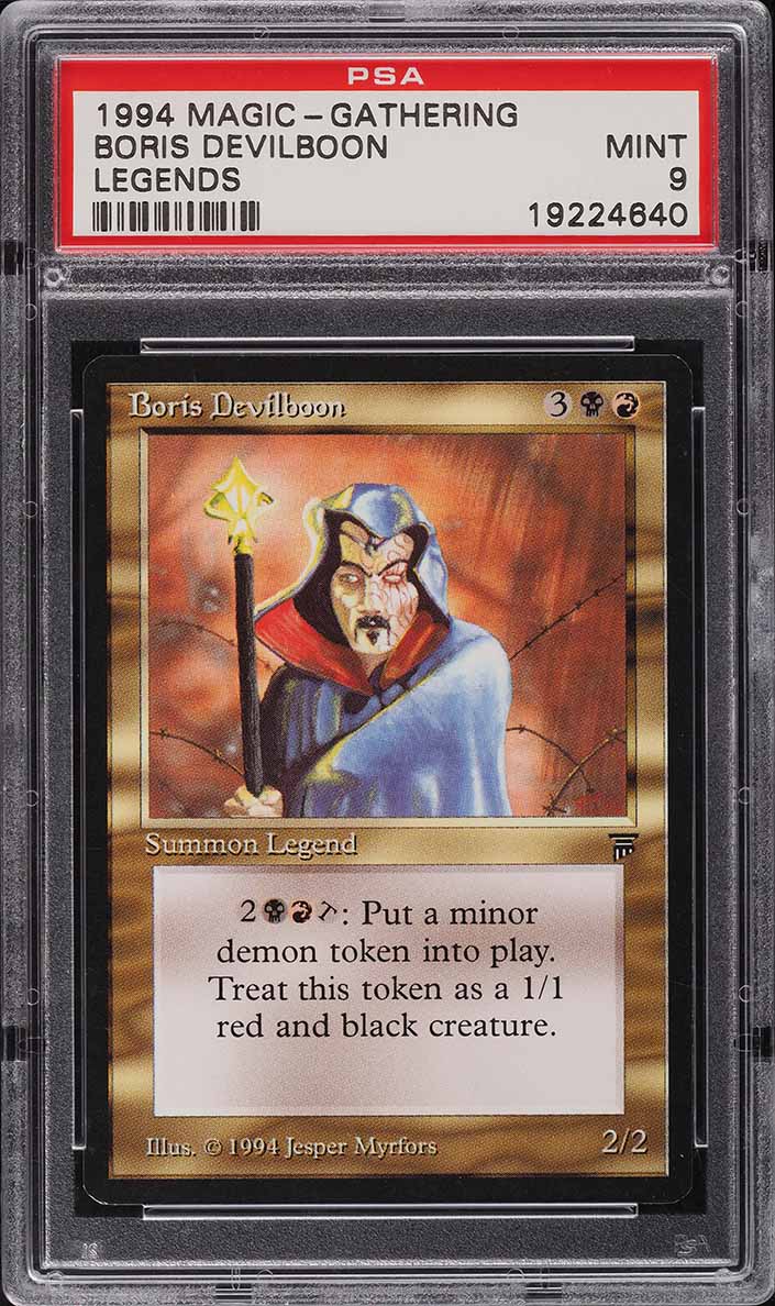 1994 Magic: the Gathering (MTG) Legends Boris Devilboon PSA 9