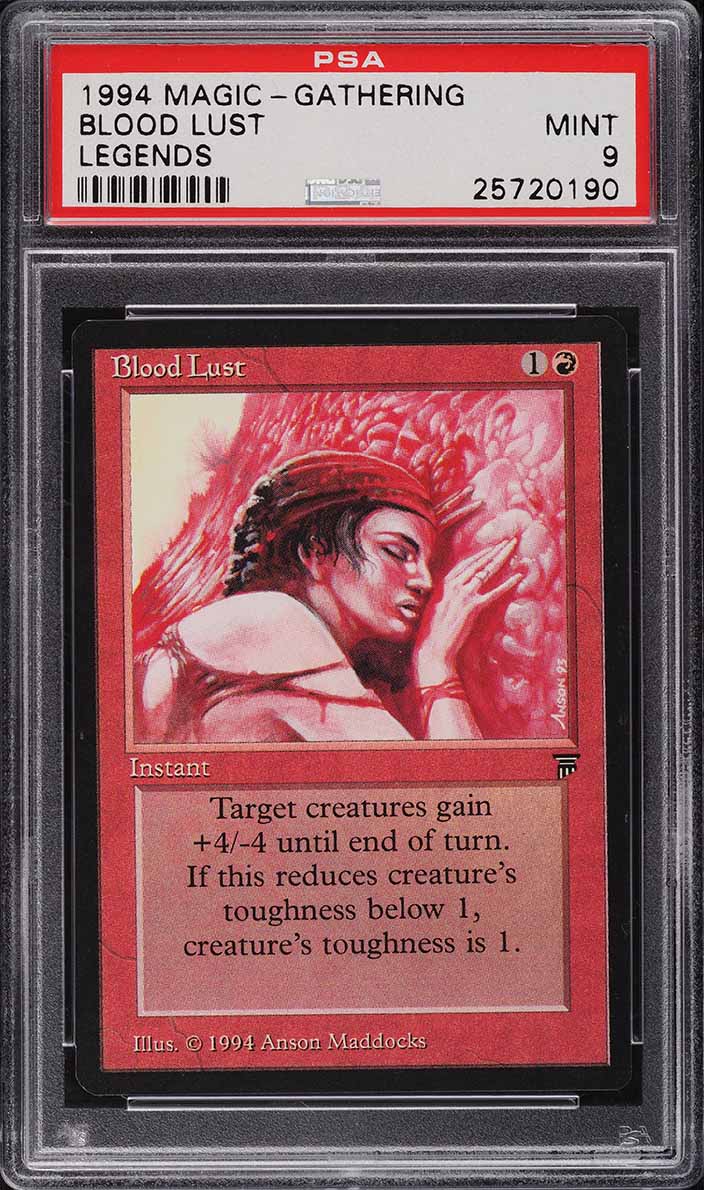 1994 Magic The Gathering MTG Legends Blood Lust PSA 9 MINT on Fanatics ...