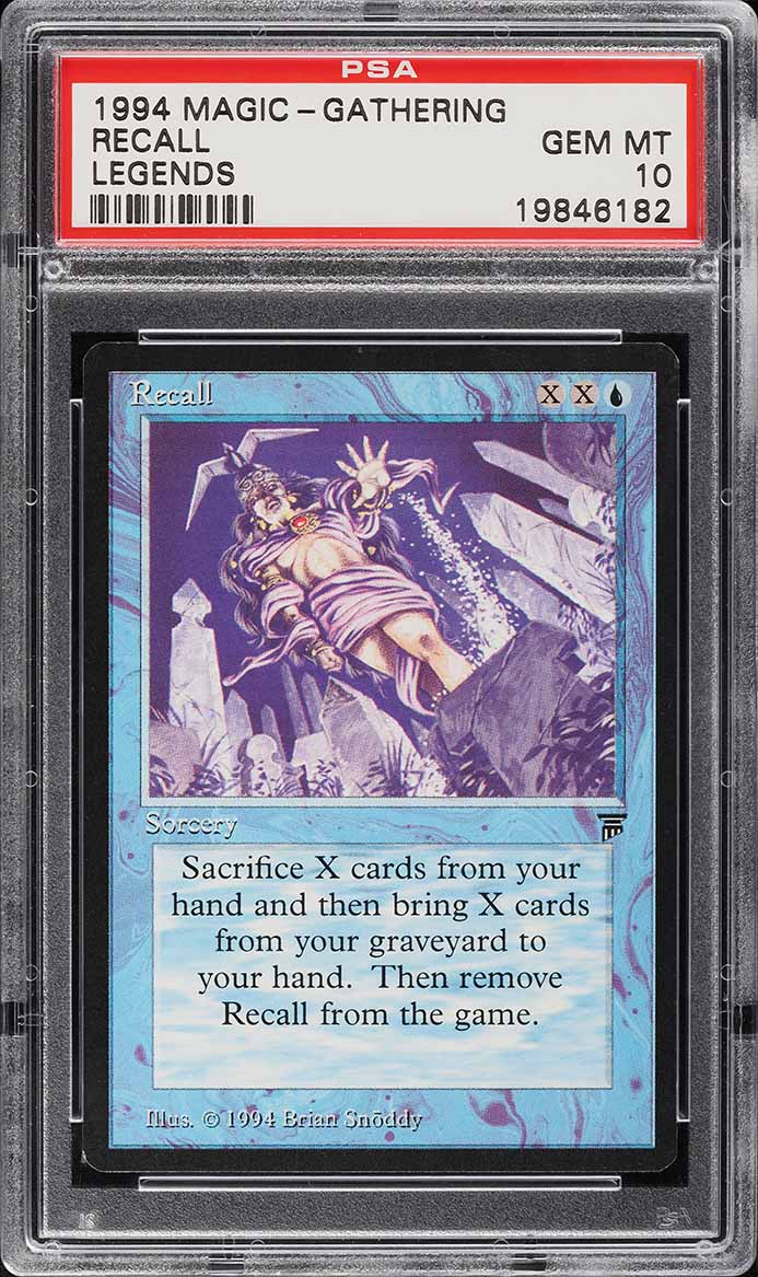 1994 Magic The Gathering MTG Legends Wood Elemental R G PSA 9 MINT