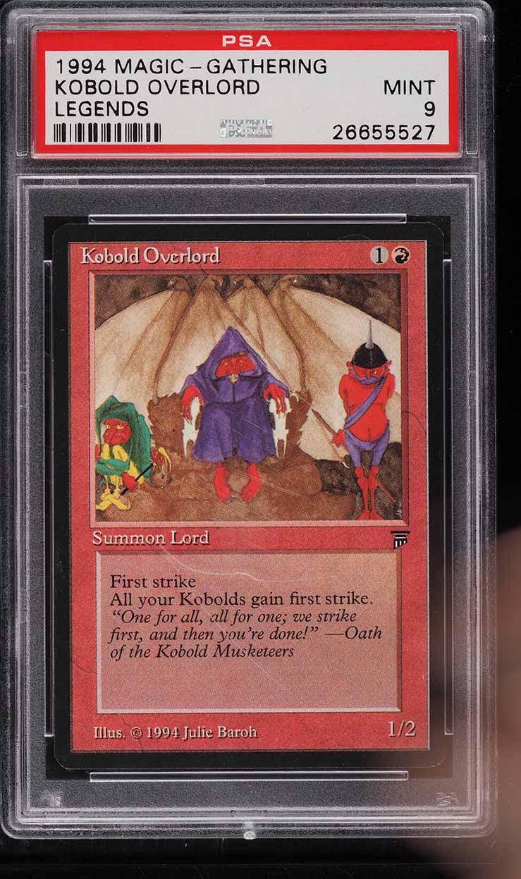 1994 Magic The Gathering MTG Legends Kobold Overlord PSA 9 MINT