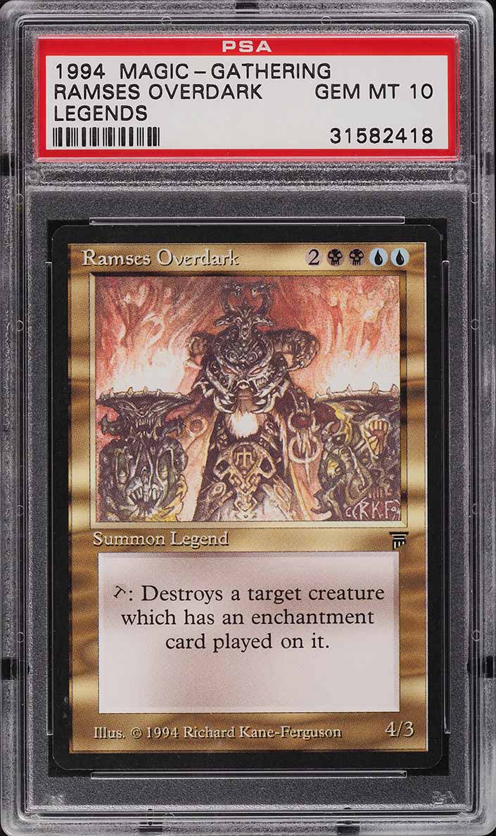 1994 Magic The Gathering MTG Legends Ramses Overdark PSA 10 GEM MINT