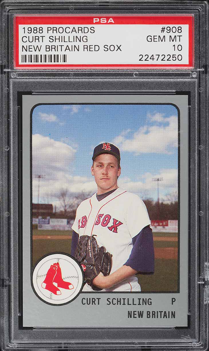 1988 Procards New Britain Red Sox Curt Shilling ROOKIE #908 PSA 10 GEM MINT
