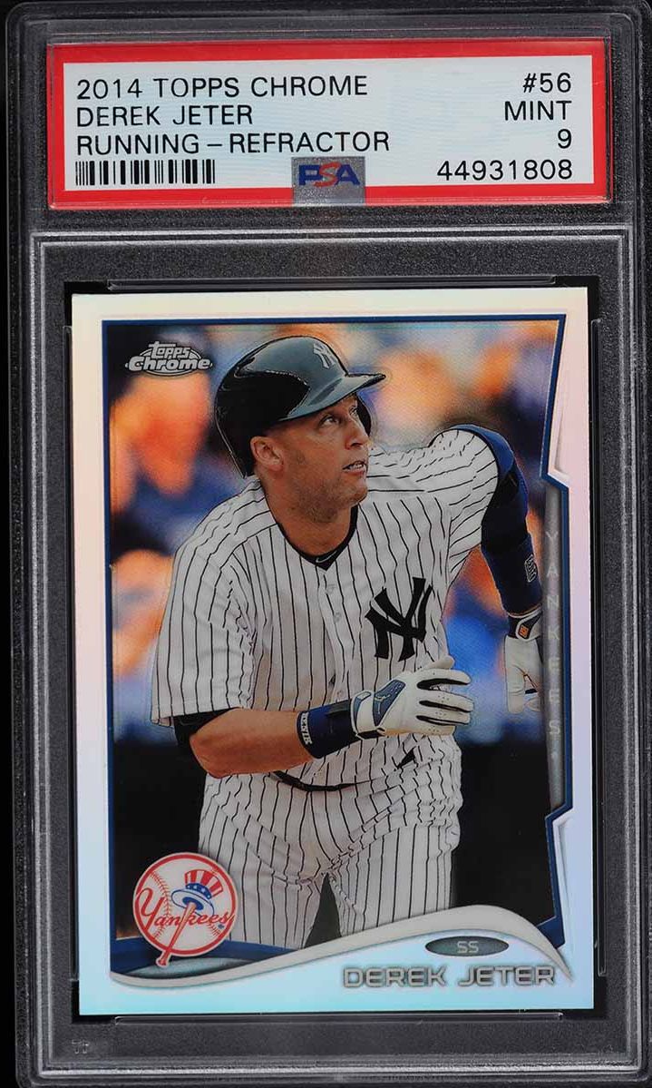 2014 Topps Chrome Refractor Derek Jeter #56 PSA 9 MINT