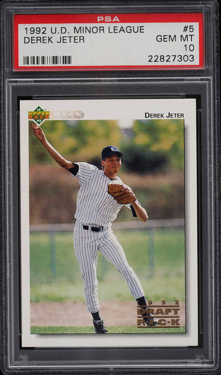 1992 Upper Deck Minor League Derek Jeter ROOKIE #5 PSA 10 GEM MINT