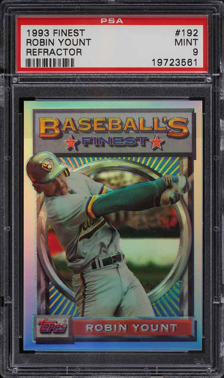 1993 Finest Refractor Robin Yount #192 PSA 9 MINT