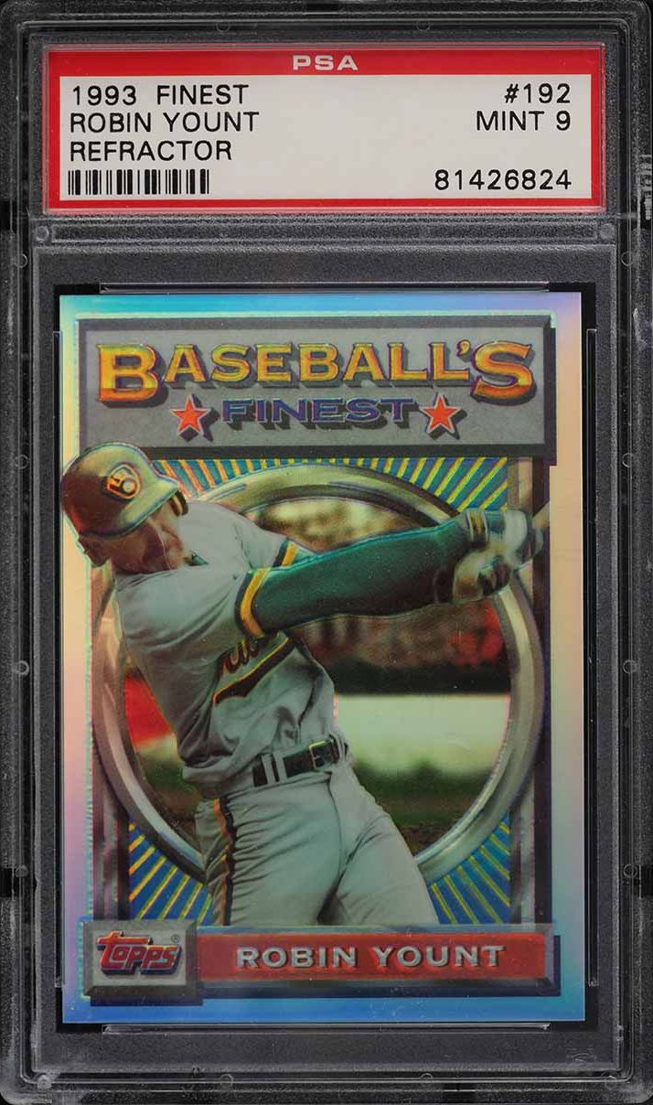 1993 Finest Refractor Robin Yount #192 PSA 9 MINT