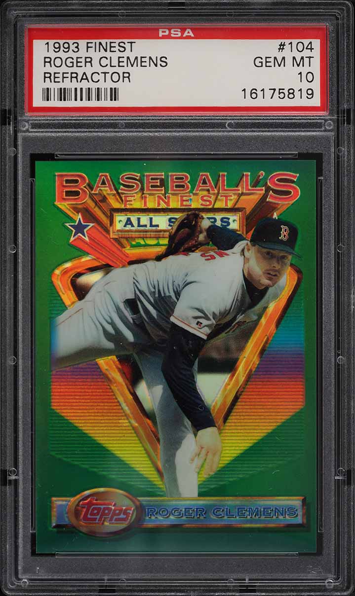 1993 Finest Refractor Roger Clemens ALL-STAR #104 PSA 10 GEM MINT