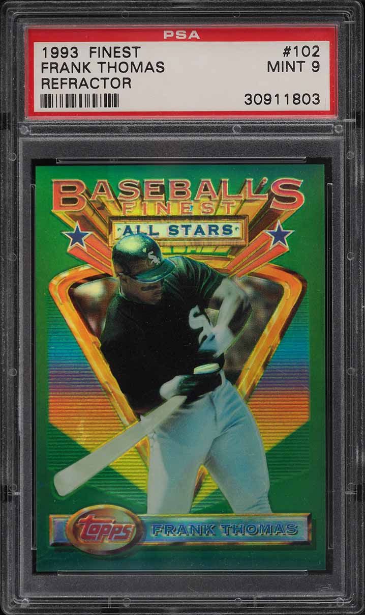 1993 Finest Refractor Frank Thomas ALL-STAR #102 PSA 9 MINT