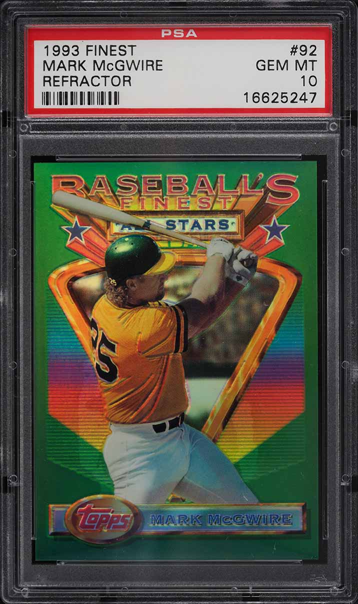 1993 Finest Refractor Mark McGwire ALL-STAR #92 PSA 10 GEM MINT