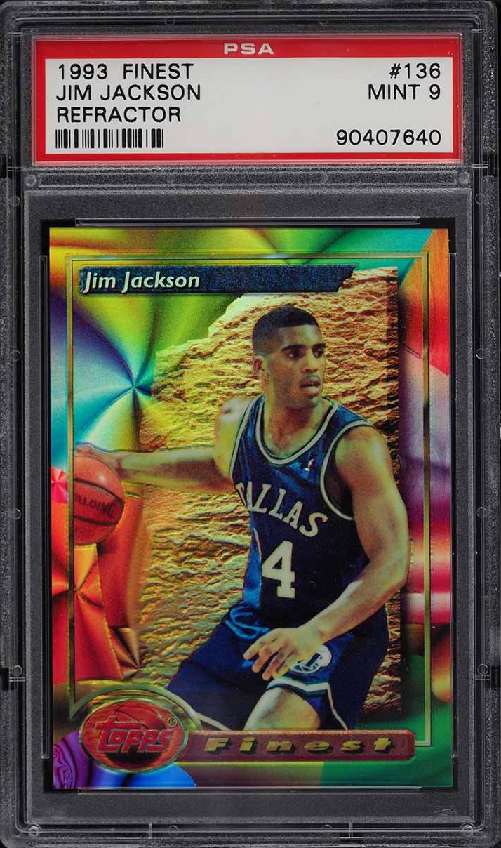 1993 Finest Refractor Jim Jackson #136 PSA 9 MINT on Fanatics Collect