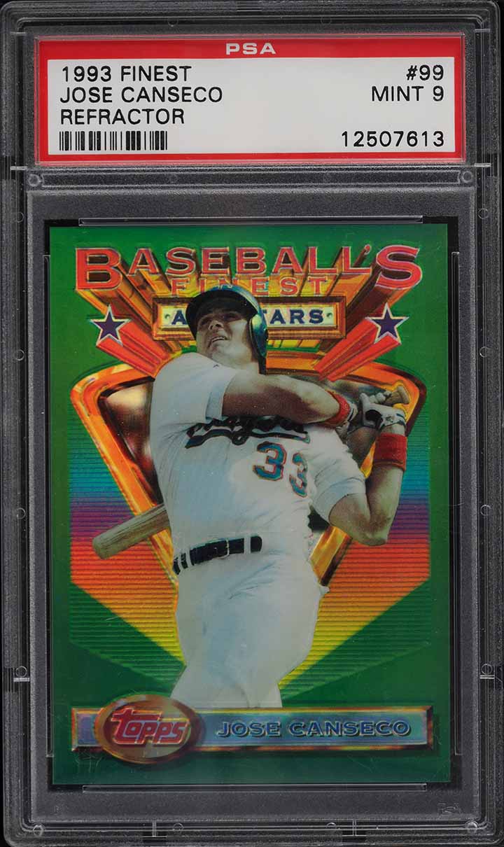 1993 Finest Refractor Jose Canseco ALL-STAR #99 PSA 9 MINT