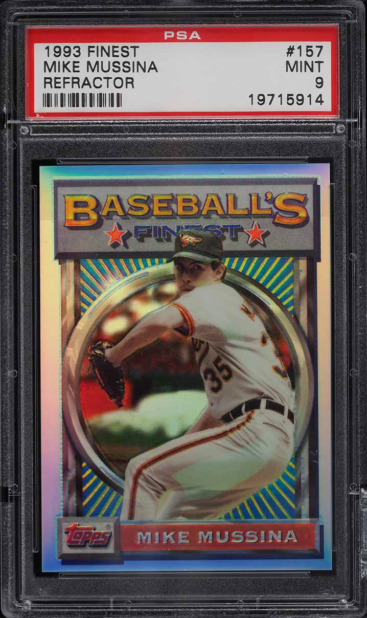 1993 Finest Refractor Mike Mussina #157 PSA 9 MINT
