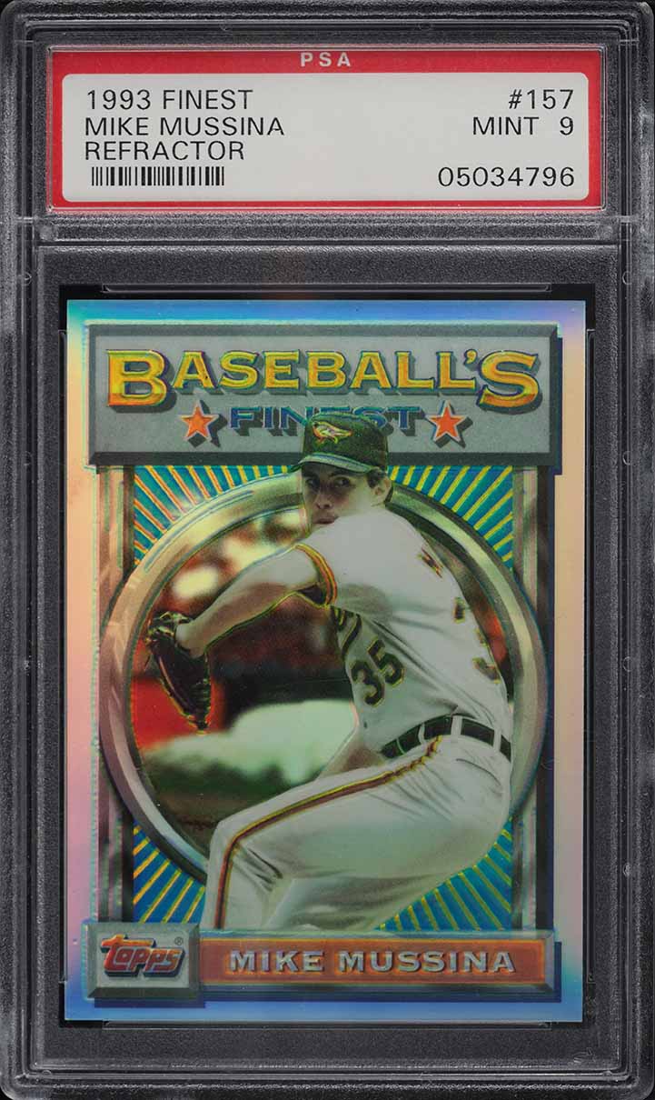 1993 Finest Refractor Mike Mussina #157 PSA 9 MINT