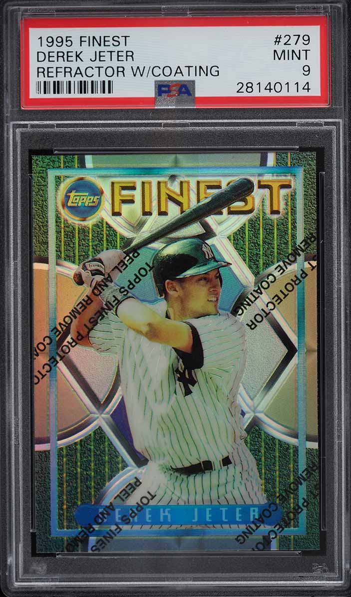 1995 Finest Refractor w/ Coating Derek Jeter ROOKIE #279 PSA 9 MINT