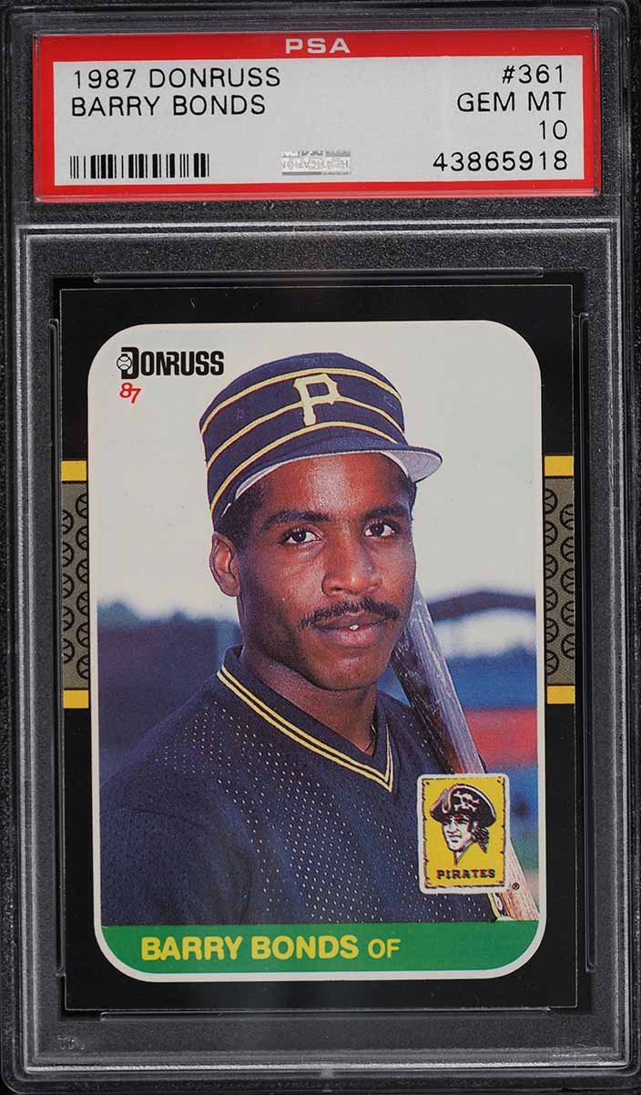 1987 Donruss Barry Bonds ROOKIE #361 PSA 10 GEM MINT