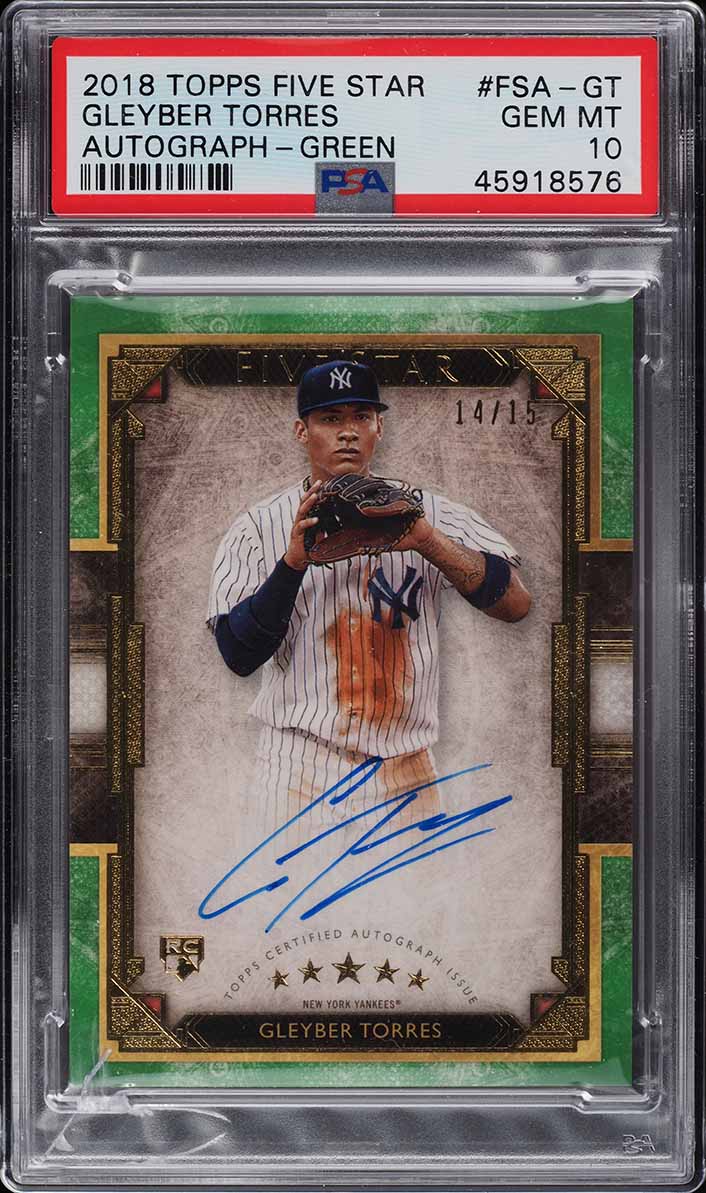 2018 Topps Heritage Gleyber Torres ROOKIE RC #603 PSA 10 GEM MINT