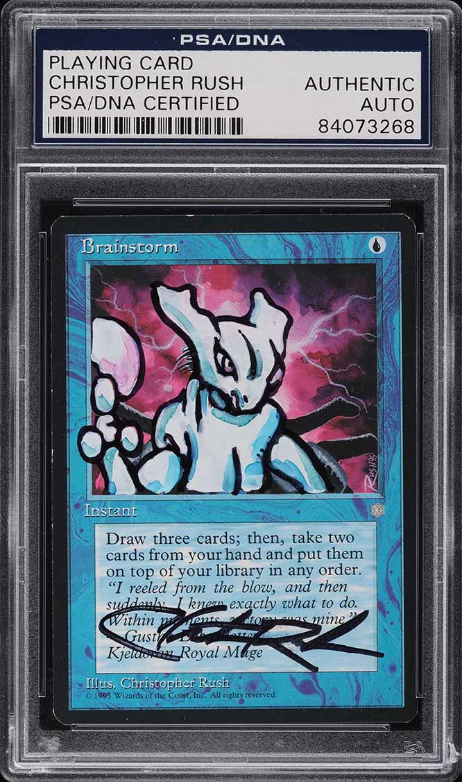 1995 Magic The Gathering MTG Brainstorm Christopher Rush AUTO PSA AUTH on  Fanatics Collect