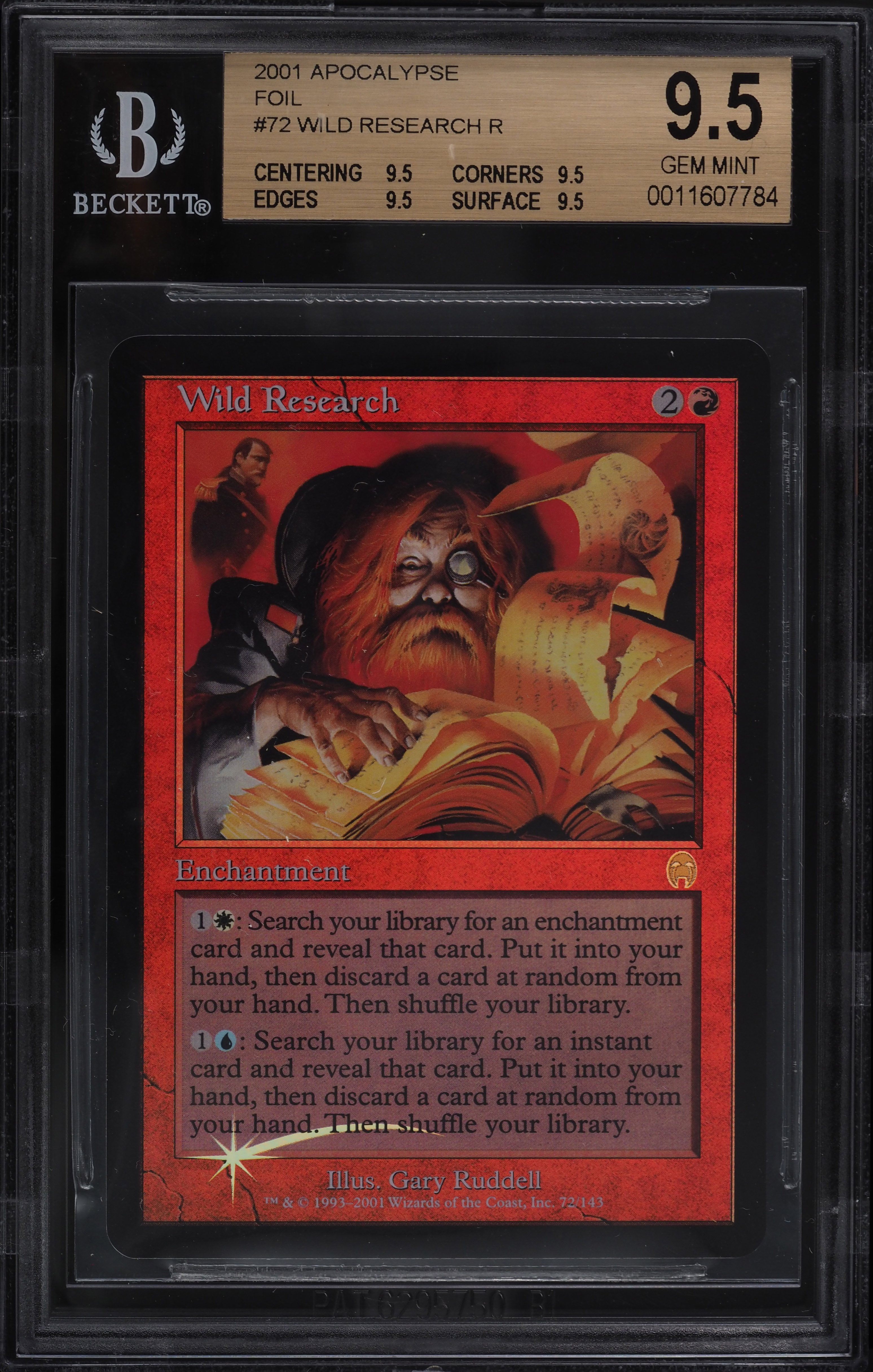 2001 Magic The Gathering MTG Apocalypse Foil Wild Research R #72