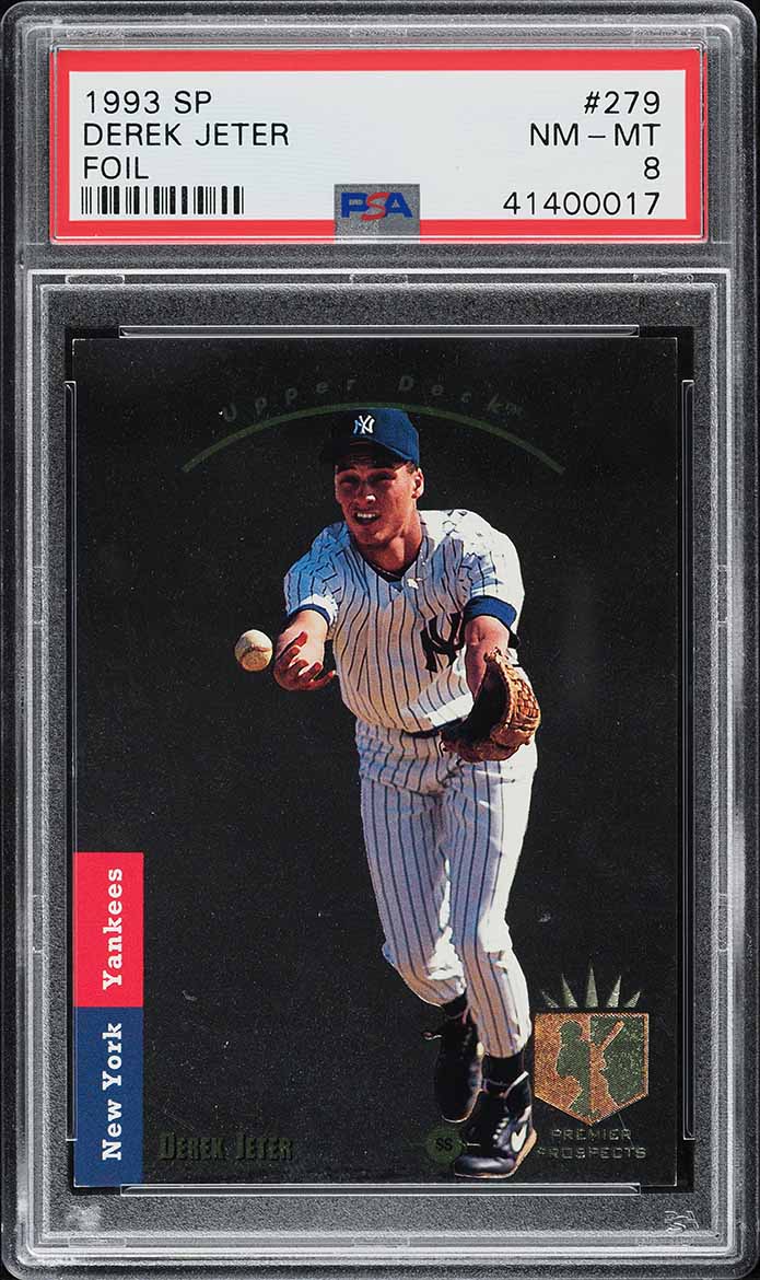 1993 SP Foil Derek Jeter ROOKIE #279 PSA 8 NM-MT