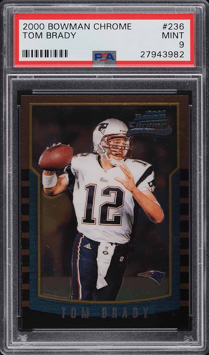 2000 Bowman Chrome Tom Brady ROOKIE #236 PSA 9 MINT