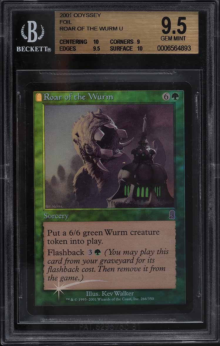 2001 Magic The Gathering MTG Odyssey Foil Barbarian Ring U BGS 10