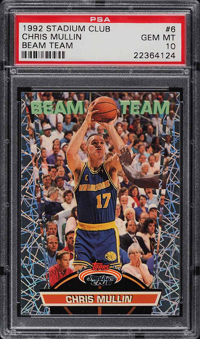 1992 Stadium Club Beam Team Chris Mullin #6 PSA 10 GEM MINT