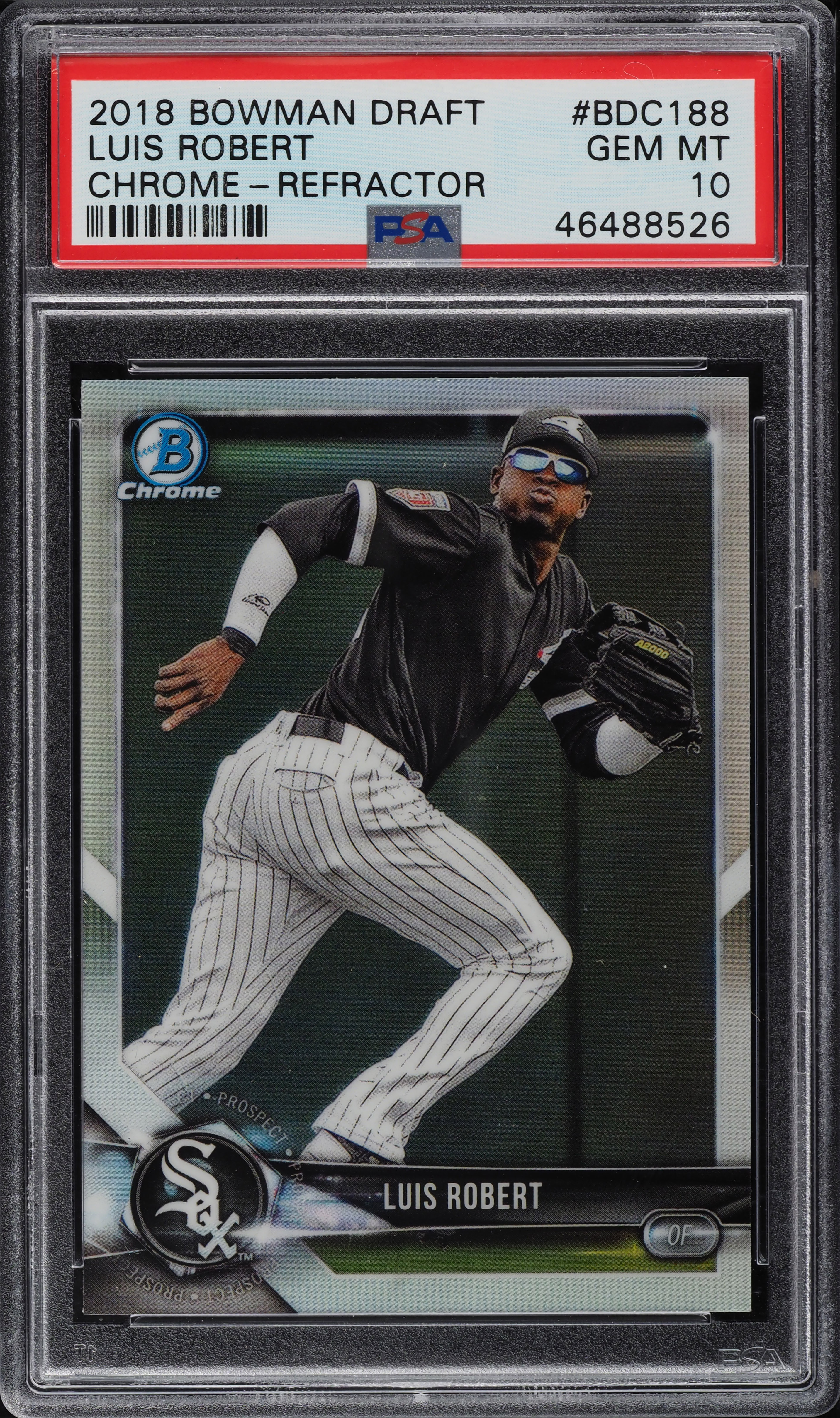2018 Bowman Chrome Draft Refractor Luis Robert ROOKIE RC #BDC188