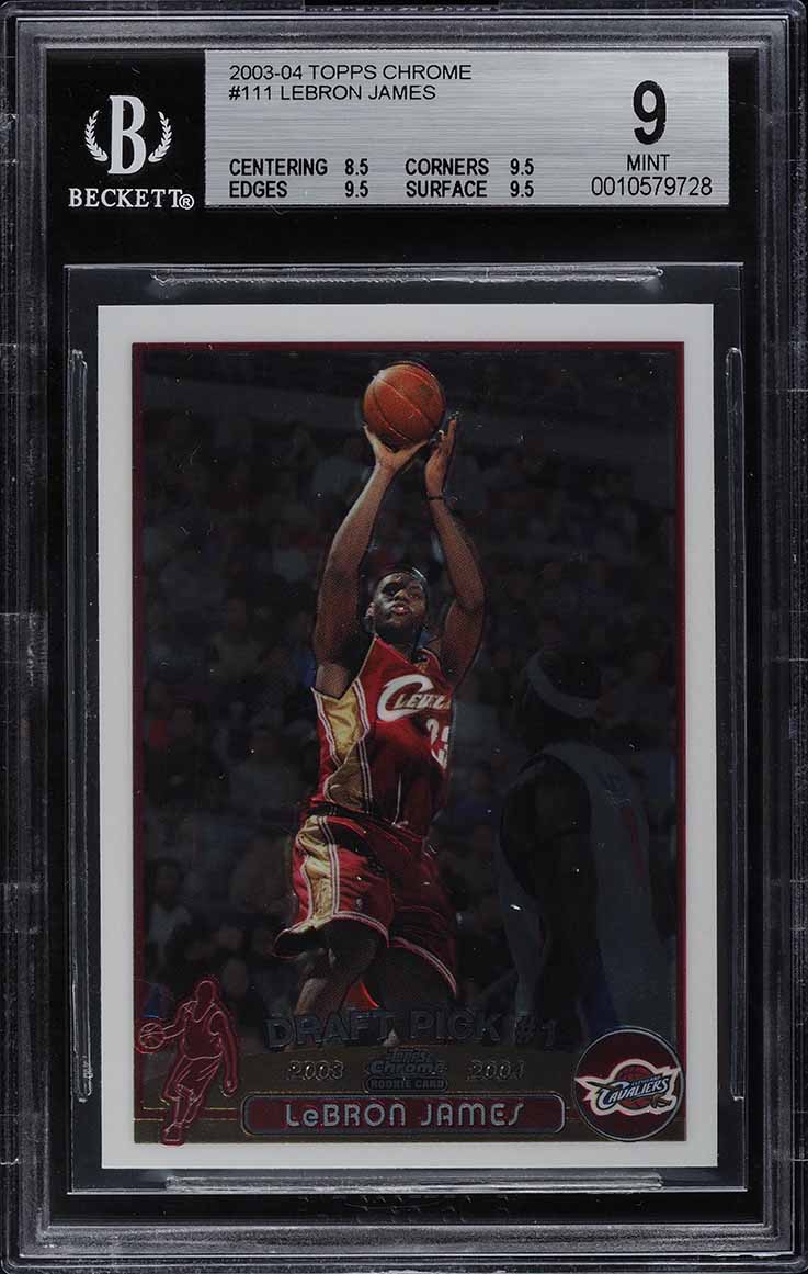 2003 Topps Chrome LeBron James ROOKIE RC #111 PSA 10 GEM MINT on